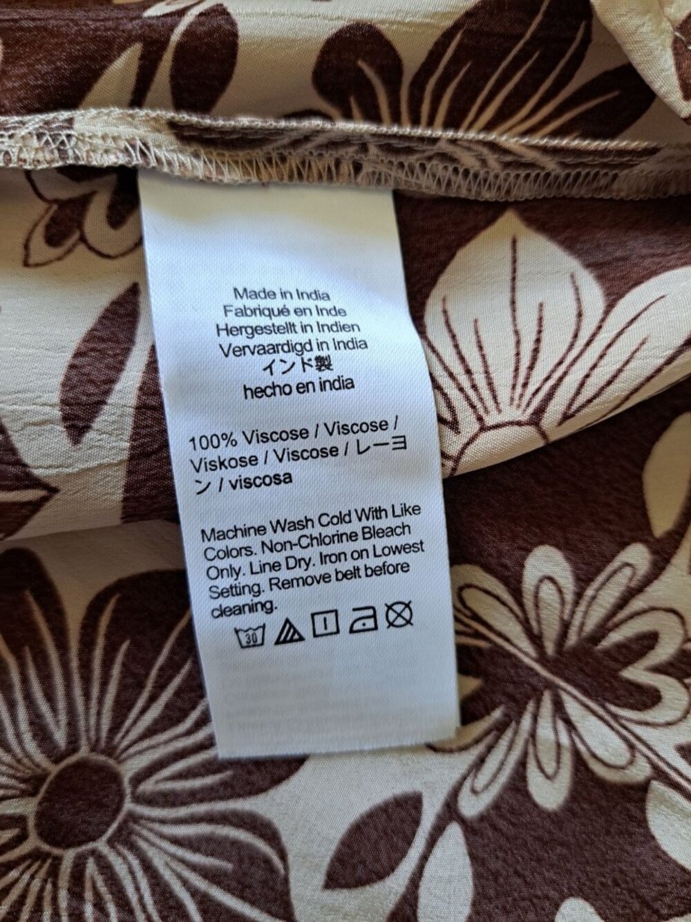 New J.Crew Womens Caspia Floral Crepe Maxi Dress  Brown/White L Sleeveless - Picture 13 of 15